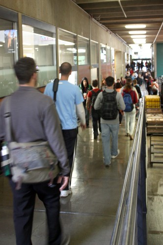 A packed crowd for the first week of school at the Sylvania Campus. PCC grew for the 18th straight term this winter.