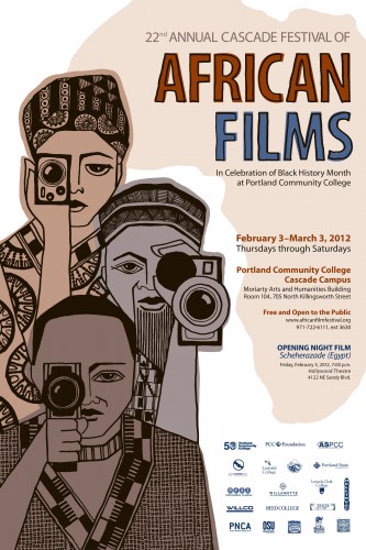 The 2012 Cascade Festival of African Films poster.
