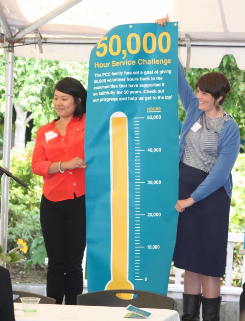 PCC flew by its goal of 50,000 community service hours for its 50th year.