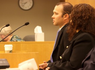 vetaffairs1 Schoonover, along with Financial Aid and Veterans Services Director Bert Logan, and Rock Creek Dean of Student Development Narce Rodriguez, testify to the House Veterans Affairs Committee back in May at the State Capitol about PCC's veterans services.