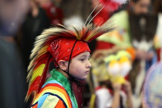A young dancer from last year's powwow.
