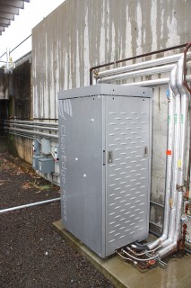 One of the fuel cells at the HT Building that sparked the creation of the fuel cell course.