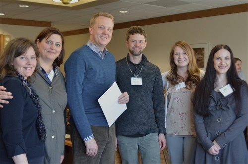 (from left to right) PCC Nursing students visited Salem to meet with legislators and discuss health care issues. Pictured are Saundra Erb, Nicole Hilfiker, Rep. Chris Garrett, Jordan Froblom, Stephanie Blatner and Gina Samuelson.