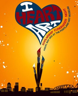 'I Heart Art' poster.