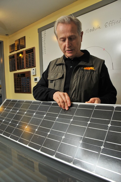 “Ever since I got into this business, part of my job has been educating people about solar energy,” said John Patterson, a former real estate agent who built a home in the 1970s using solar panels which set in motion his fascination with solar