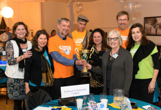 PCC's 2013 'World Quest' championship team includes (from left to right) Jane Zunkel, Tina Sparks, John Sparks, Bryan Hull, Bonnie Starkey, Linda Gerber, Dave Stout, and Marlene Eid.