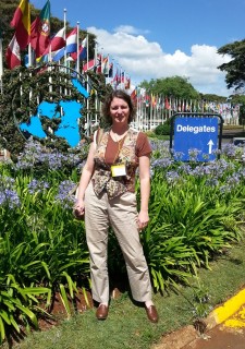 Kim Smith, serving as a U.S. delegate at the UN Headquarters, in Nairobi, Kenya, November, 2013.