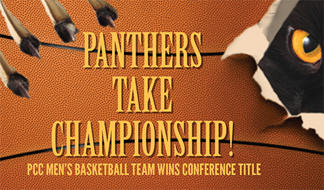 PCC men's basketball team wins conference title!