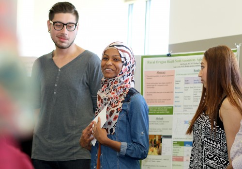 Bridges students at a recent year-end graduation  presentation.