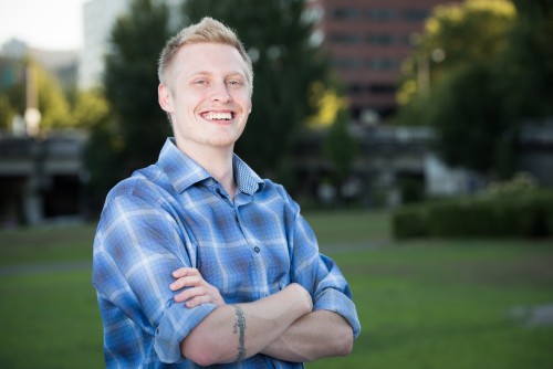 Doug Mecham, a 26-year-old PCC student, is all about tuning in and talking turkey.