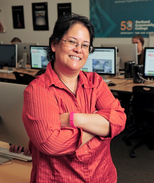 Today Fitzgerald is chair of the Multimedia Program at the Cascade Campus in North Portland, the place where she earned her associate’s degree and the department she’s helped build into an award-winning program.
