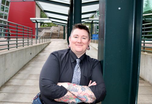 Myrick sits on several committees, including the Gender Inclusive Spaces Committee, which advised the college on important changes that included building 22 new all-gender bathrooms across the district and making it possible for students to use their preferred names on student rosters and IDs.