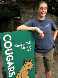 During her second term in the Biology and Management of Zoo Animals Program, Fink began her work rotation with the Oregon Zoo, working with lions, cheetahs, wild dogs, dwarf mongoose and more.