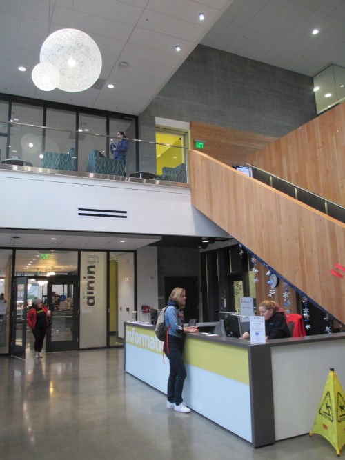 The cafeteria is on the Union's first floor, while directly above on the second is another dining room that students can use for studying as well as enjoying their meals. Jan. 12, 2016 