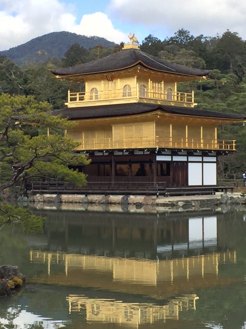 The Temple of the Golden Pavilion, Kyoto.
