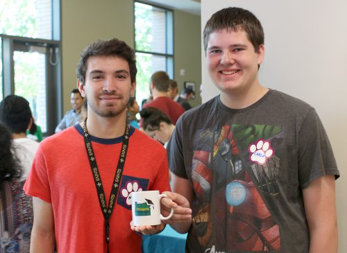 Nick Morae-Alvarado (left) and Chase Isaacson are taking advantage of the Oregon Promise Project.