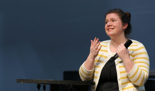 PCC student actress Melissa Bailey as Abuela Claudia.