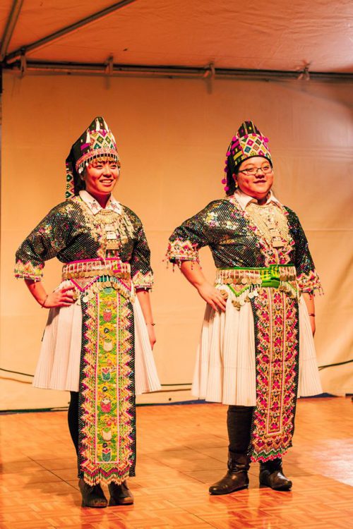 Fashion show participants.