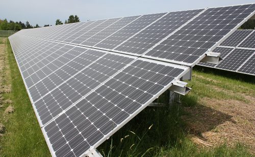 Rock Creek Campus' solar array provides PCC with green energy.