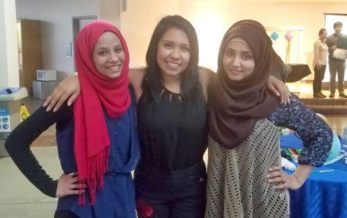 Luna (middle) coordinates the Rock Creek Multicultural Center.