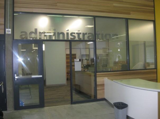 Entrance to the Administrative Office at Sylvania