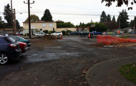 Beginning ____, people parking at the Southeast Administration building will no longer be able to use this driveway off of Division Street. 