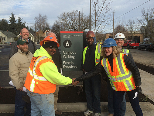 Cascade Parking lot 6 opening- Hoffman crew 2