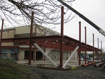 When Rock Creek Campus' remodeling work on Building 5 is completed in 2016, it will contain 1,000 tons of steel framing.